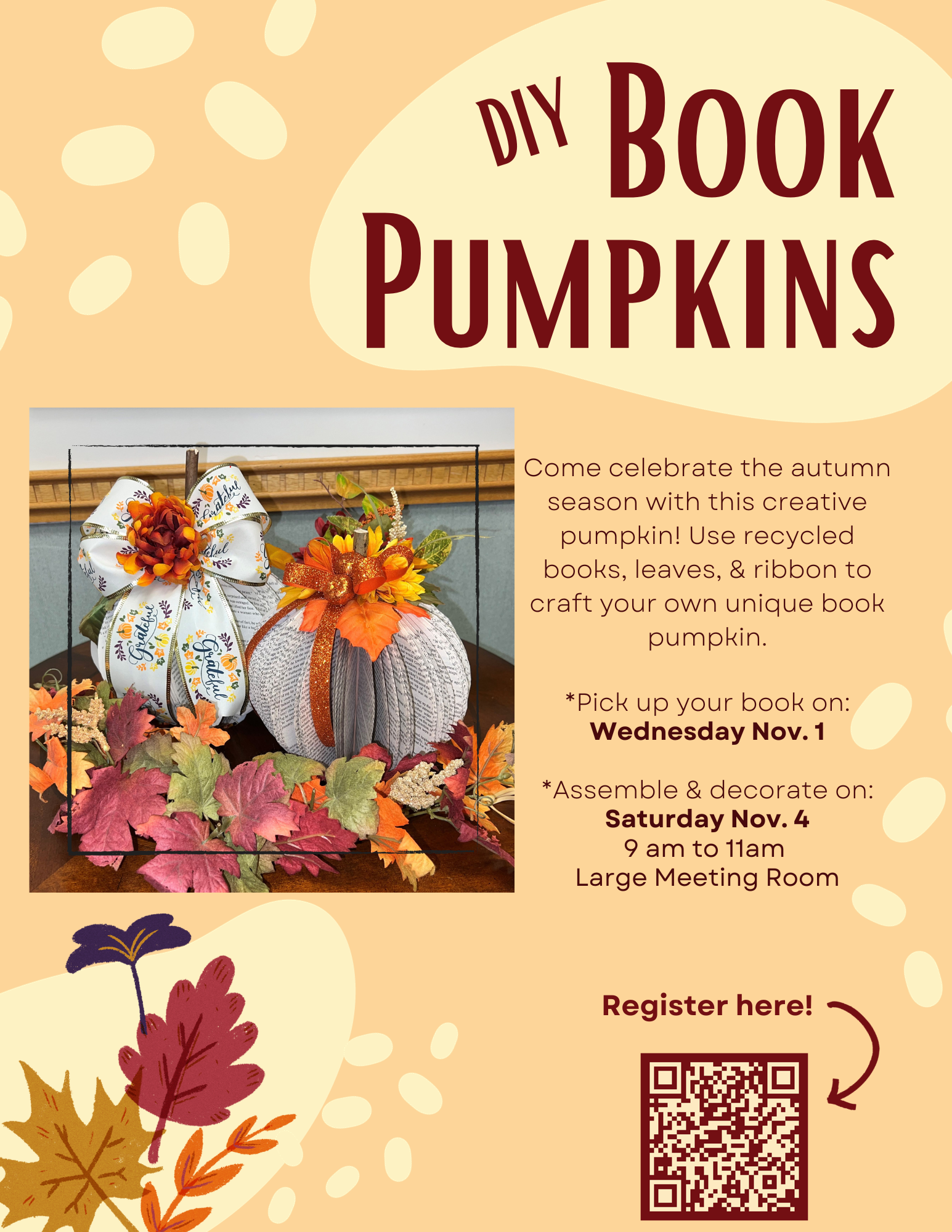 book pumpkins flyer