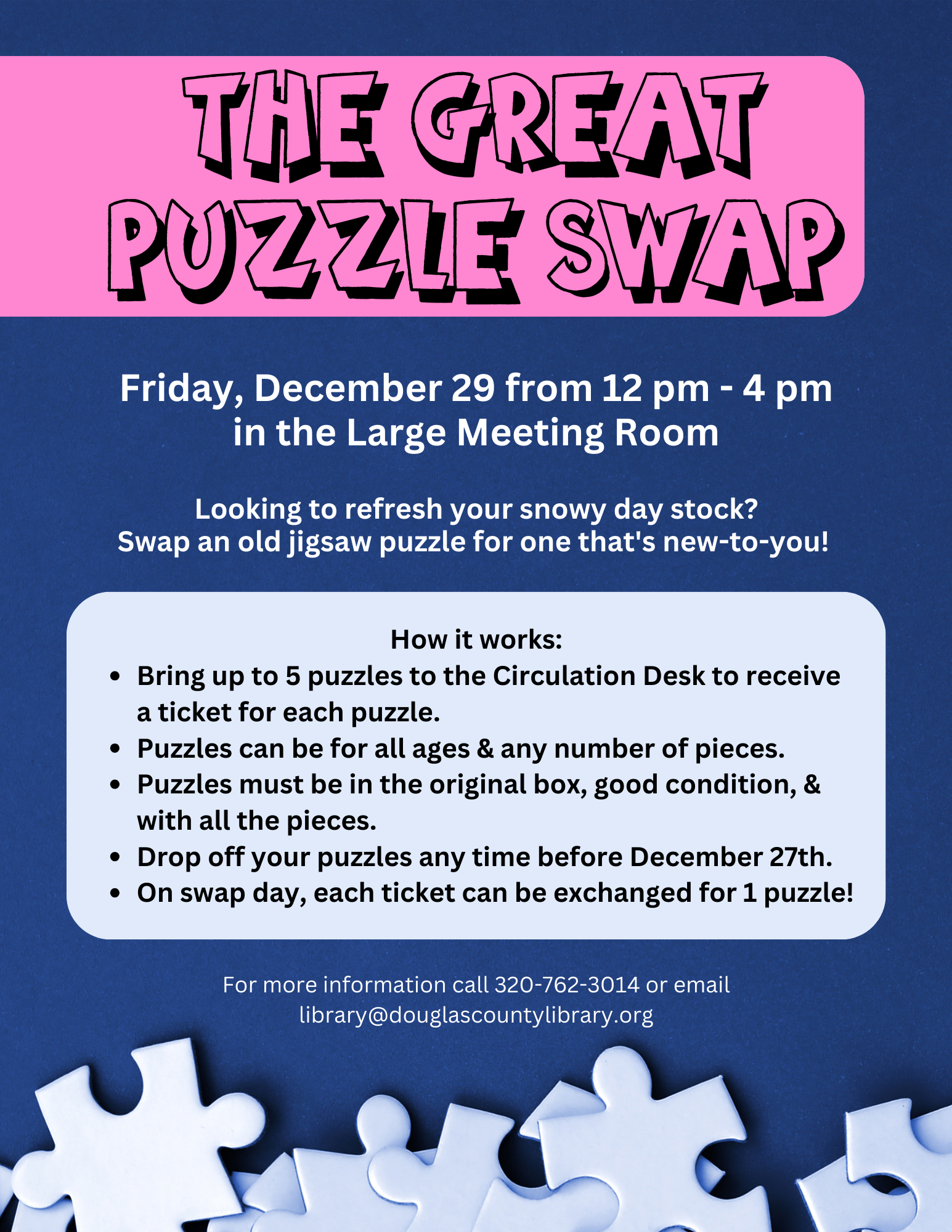 The Great Puzzle Swap flyer