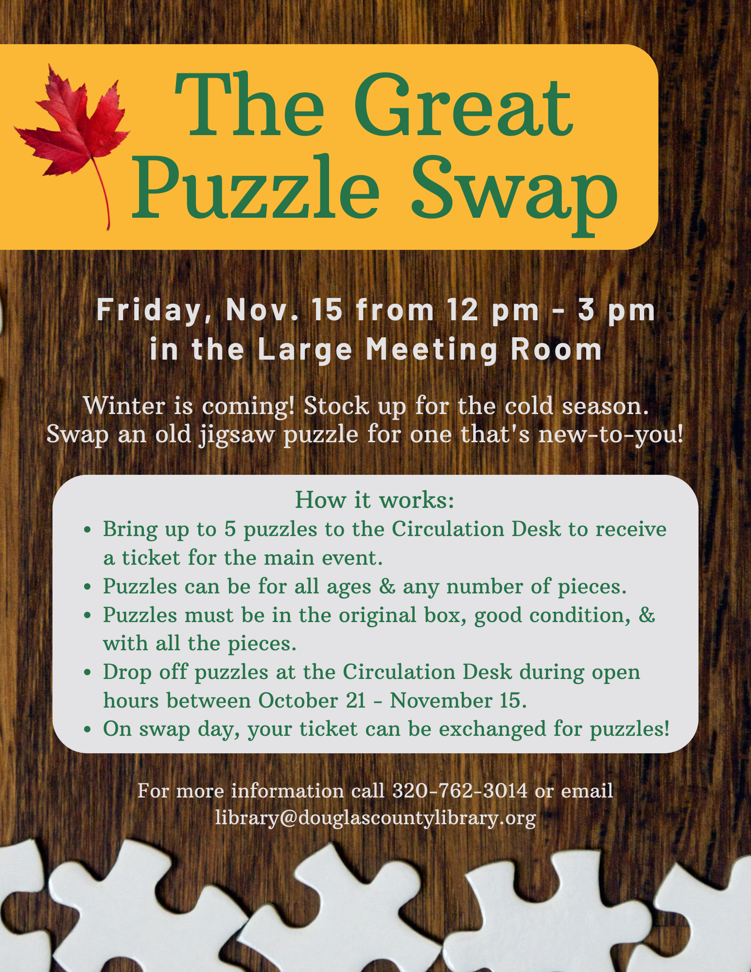 The Great Puzzle Swap 2024 Nov